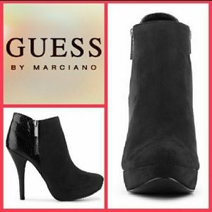 Embossed Heeled Bootie